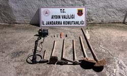 Didim’de kaçak kazı yapan 3 kişi suçüstü yakalandı