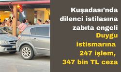 Kuşadası’nda dilenci istilasına zabıta engeli
