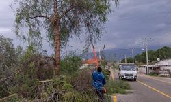 Efeler Belediyesi kuvvetli fırtına ve sağanağa karşı sahada