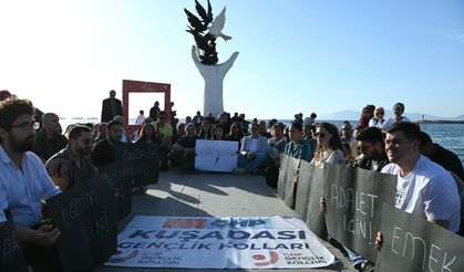 CHP Kuşadası İlçe Örgütü’nden ‘Sessiz Çığlık’ eylemi