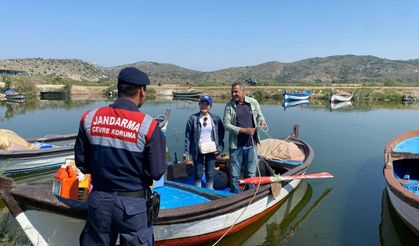 Jandarma'dan Bafa Gölü’nde koruma denetimi