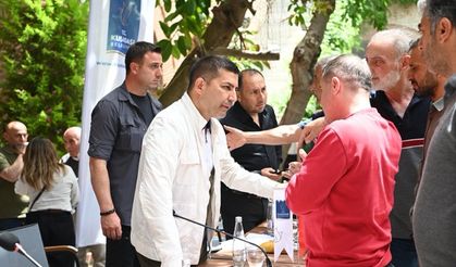 Başkan Ömer Günel çarşı esnafı ile buluştu