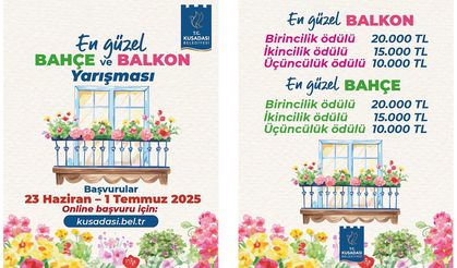 Kuşadası’nın en güzel bahçesi ve balkonu seçilecek