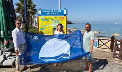 Kuşadası’nın 25 plajına mavi bayrak