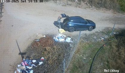 Çevreyi kirleten şahıs kameraya yakalandı, cezayı yedi