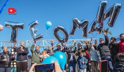 Kuşadası’nda balonlar SMA’lı Teoman bebek için uçuruldu