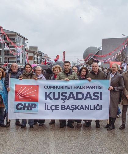 CHP Kuşadası İlçe Örgütü Denizli’deki 80’inci mitinge katıldı