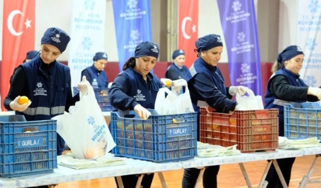 Aydın Büyükşehir Belediyesi'nden portakal takviyesi