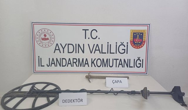 Antik Nysa Kenti’nde kaçak kazı yaparken yakalandılar