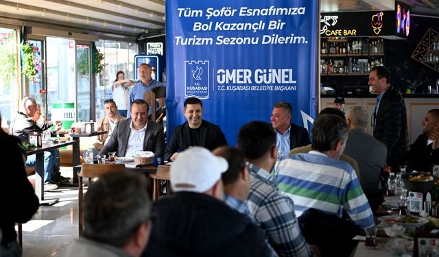Başkan Ömer Günel taksi esnafıyla bir araya geldi