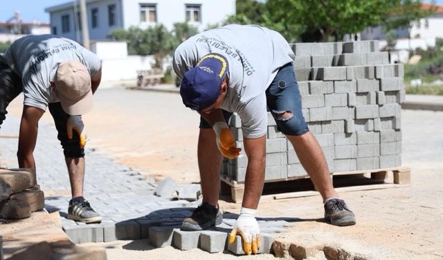 Didim’de yol yapım çalışmaları tüm hızıyla sürüyor