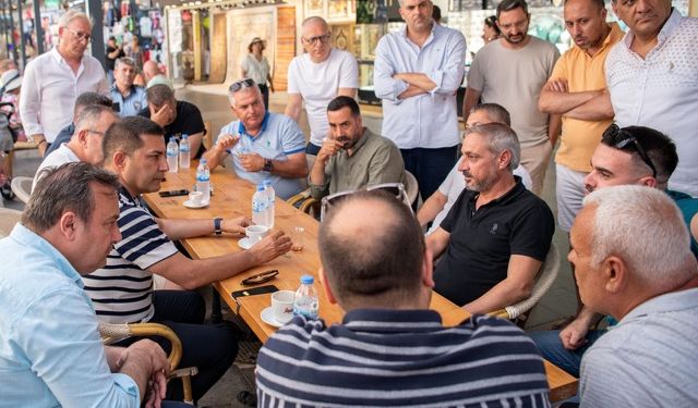 Başkan Günel’den turistik çarşı esnafını ziyaret etti