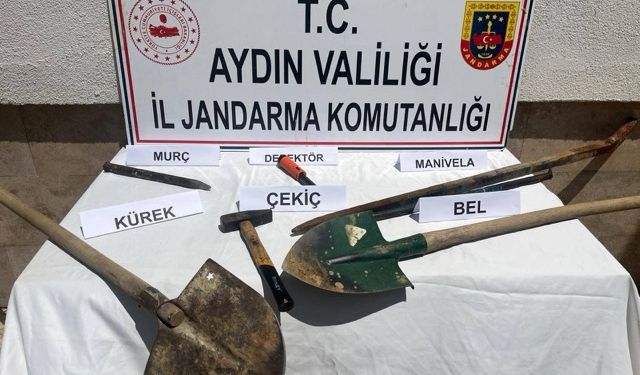 Çine’de define avcısı 8 kişi suçüstü yakalandı