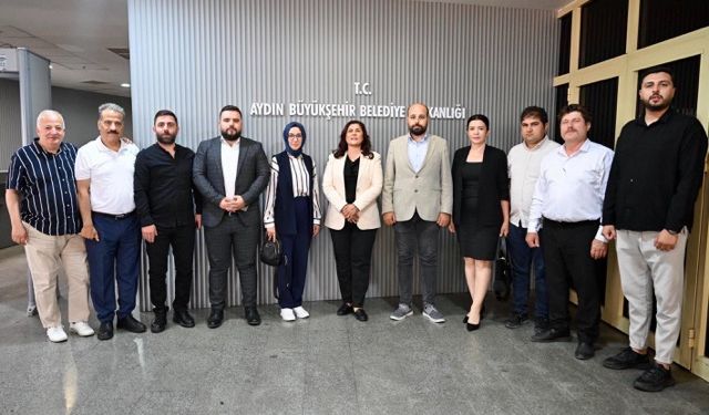 Aydın Gazeteciler Cemiyeti'nden Başkan Çerçioğlu’na ziyaret