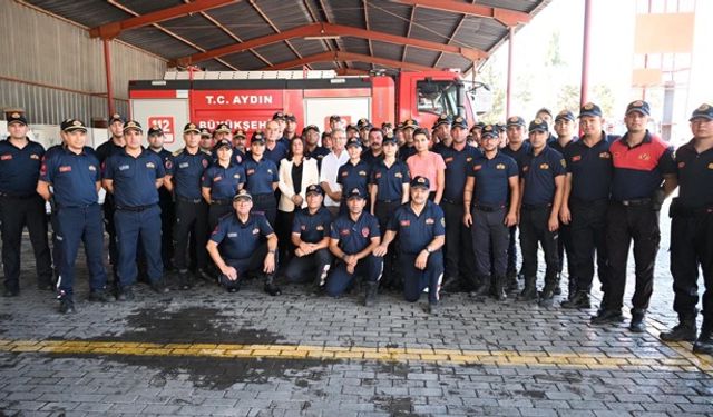 Başkan Çerçioğlu ateş savaşçılarını ziyaret etti
