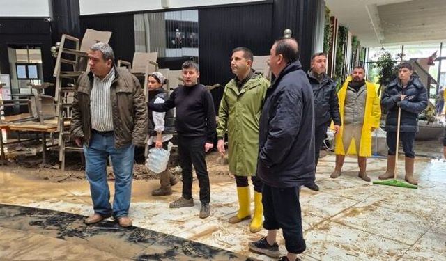 Davutlar ve Güzelçamlı’da sel felaketi