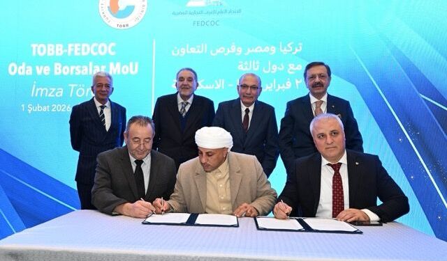 KUTO Başkanı Akdoğan, Mısır’da iş birliği imzalarını attı