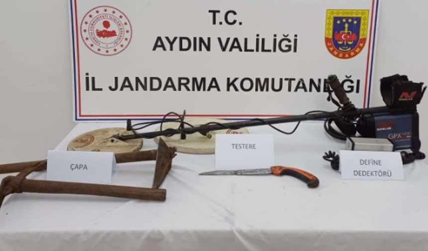 Kuşadası’nda define avcısı suçüstü yakalandı