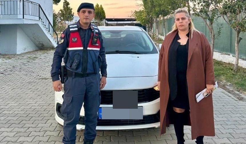 İzmir’de çalındı, Jandarma Söke’de buldu