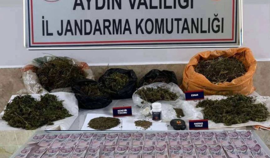 Aydın’da jandarmasından uyuşturucu operasyonları: 33 gözaltı