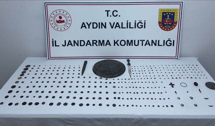 Aydın'ın Kuşadası ilçesinde 5 milyonluk tarihi eser operasyonu