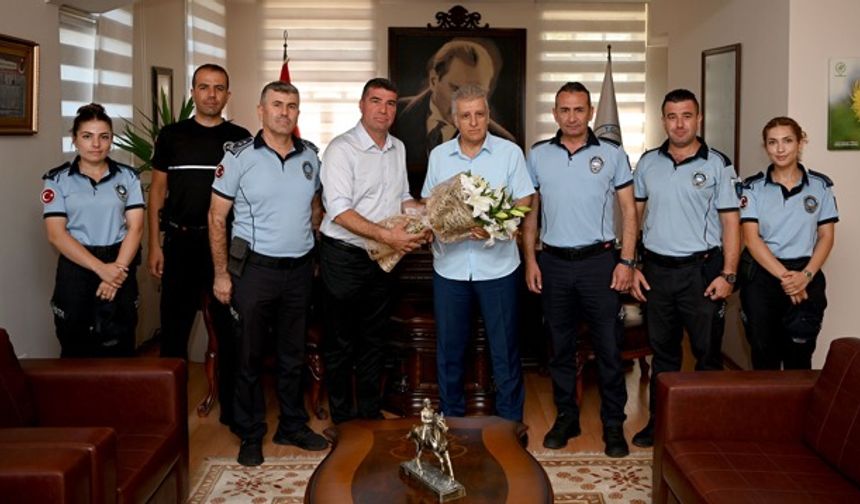 Kuşadası Zabıtası'ndan kent yöneticilerine ziyaret