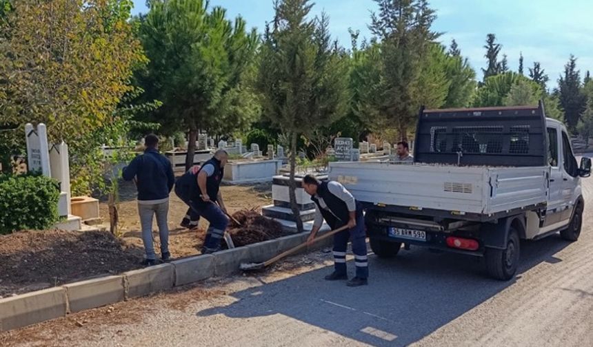 Efeler Belediyesi mezarlıklarda örnek çalışmasını sürdürüyor