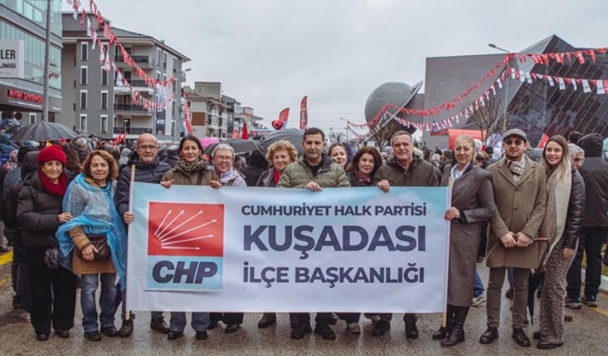 CHP Kuşadası İlçe Örgütü Denizli’deki 80’inci mitinge katıldı