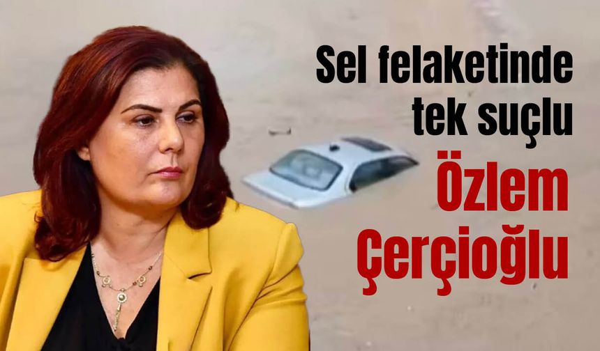 Sel felaketinde tek suçlu Özlem Çerçioğlu