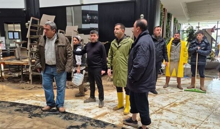 Davutlar ve Güzelçamlı’da sel felaketi